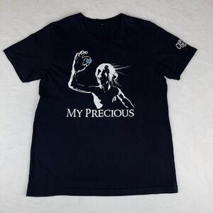 Vintage My Precious Gollum T-Shirt Men Large Black Graphic Return‎ of the King